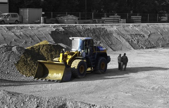 Haufwerke und GPS Tracking von ubinam Telematik, Auftragsmanagement und Spurenverfolgung bei Baustellen.